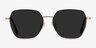Ginza Gold MetalSunglass Frames from EyeBuyDirect, Front View