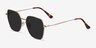 Ginza Gold MetalSunglass Frames from EyeBuyDirect, Angle View