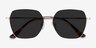 Ginza Gold MetalSunglass Frames from EyeBuyDirect, Closed View