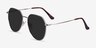 Carlsbad Silver MetalSunglass Frames from EyeBuyDirect, Angle View