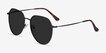 Carlsbad Black MetalSunglass Frames from EyeBuyDirect, Angle View