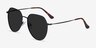 Carlsbad Black MetalSunglass Frames from EyeBuyDirect, Angle View
