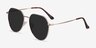 Carlsbad Gold MetalSunglass Frames from EyeBuyDirect, Angle View