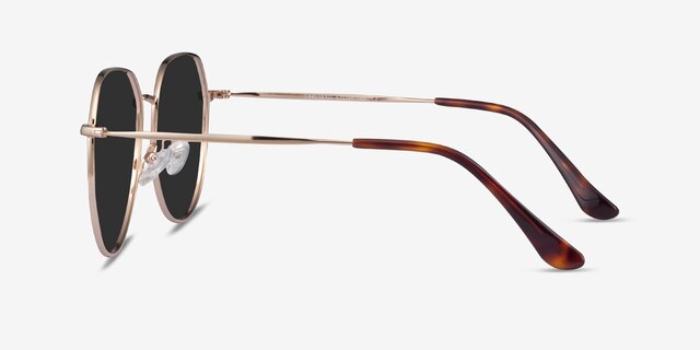Carlsbad Gold MetalSunglass Frames from EyeBuyDirect, Side View