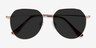 Carlsbad Gold MetalSunglass Frames from EyeBuyDirect, Closed View