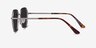 Lenox Gunmetal MetalSunglass Frames from EyeBuyDirect, Side View