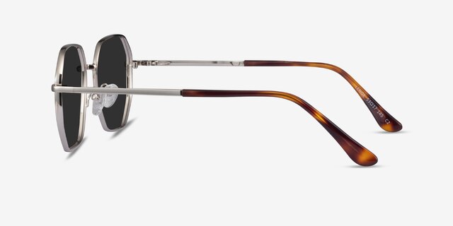 Lenox Silver MetalSunglass Frames from EyeBuyDirect, Side View