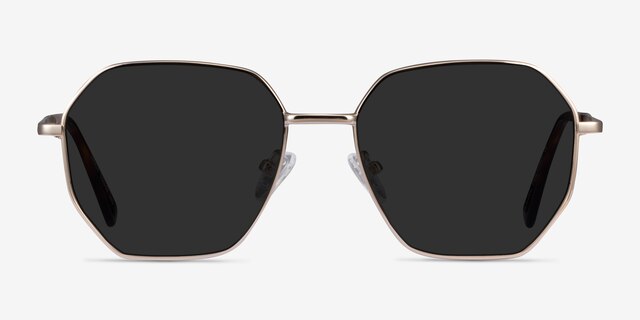 Lenox Gold MetalSunglass Frames from EyeBuyDirect, Front View