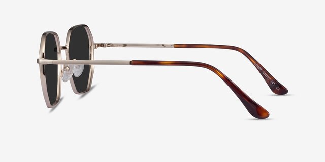 Lenox Gold MetalSunglass Frames from EyeBuyDirect, Side View