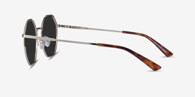 Elsa Silver MetalSunglass Frames from EyeBuyDirect, Side View