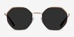Elsa Gold MetalSunglass Frames from EyeBuyDirect, Front View