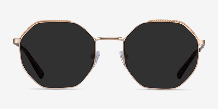 Elsa Gold Metal Sunglass Frames from EyeBuyDirect