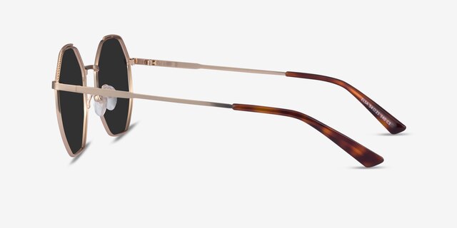 Elsa Gold MetalSunglass Frames from EyeBuyDirect, Side View