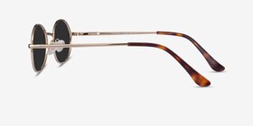 Culture Doré Métal Soleil de Lunette de vue d'EyeBuyDirect, Vue de Côté