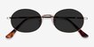 Culture Gold MetalSunglass Frames from EyeBuyDirect, Closed View