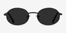 Culture Black MetalSunglass Frames from EyeBuyDirect, Front View