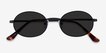 Culture Black MetalSunglass Frames from EyeBuyDirect, Closed View
