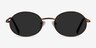 Culture Bronze MetalSunglass Frames from EyeBuyDirect, Front View