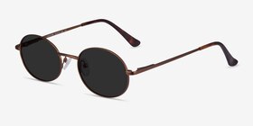 Culture Bronze Métal Soleil de Lunette de vue d'EyeBuyDirect, Vue d'Angle