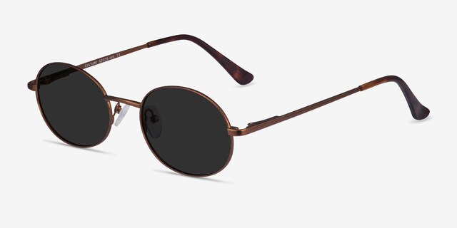 Culture Bronze MetalSunglass Frames from EyeBuyDirect, Angle View