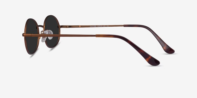Culture Bronze MetalSunglass Frames from EyeBuyDirect, Side View