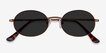 Culture Bronze MetalSunglass Frames from EyeBuyDirect, Closed View