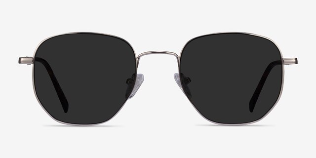 Wilfred Silver MetalSunglass Frames from EyeBuyDirect, Front View