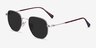 Wilfred Silver MetalSunglass Frames from EyeBuyDirect, Angle View