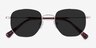 Wilfred Silver MetalSunglass Frames from EyeBuyDirect, Closed View