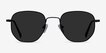 Wilfred Black MetalSunglass Frames from EyeBuyDirect, Front View
