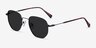 Wilfred Black MetalSunglass Frames from EyeBuyDirect, Angle View