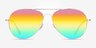 Haight Gold MetalSunglass Frames from EyeBuyDirect, Front View