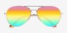 Haight Gold MetalSunglass Frames from EyeBuyDirect, Closed View