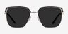 Inventus Black Gunmetal MetalSunglass Frames from EyeBuyDirect, Front View