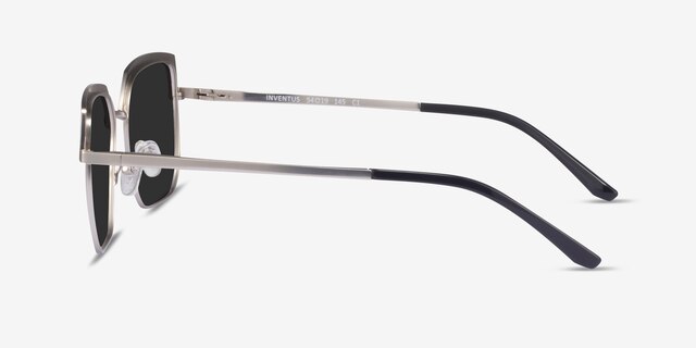 Inventus Black Gunmetal MetalSunglass Frames from EyeBuyDirect, Side View