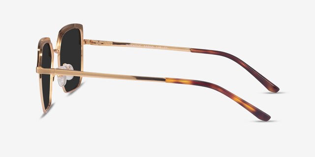 Inventus Brown Gold MetalSunglass Frames from EyeBuyDirect, Side View