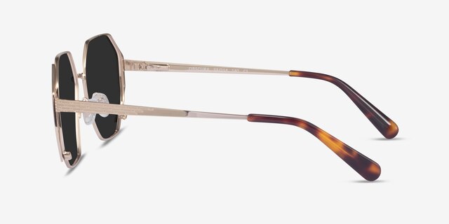Obscura Doré MétalSoleil de Lunette de vue d'EyeBuyDirect, Vue de Côté