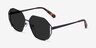 Obscura Matte Black MetalSunglass Frames from EyeBuyDirect, Angle View