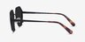 Obscura Matte Black MetalSunglass Frames from EyeBuyDirect, Side View