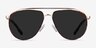 Rotor Tortoise Gold MetalSunglass Frames from EyeBuyDirect, Front View