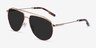 Rotor Tortoise Gold MetalSunglass Frames from EyeBuyDirect, Angle View
