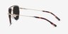 Rotor Tortoise Gold MetalSunglass Frames from EyeBuyDirect, Side View