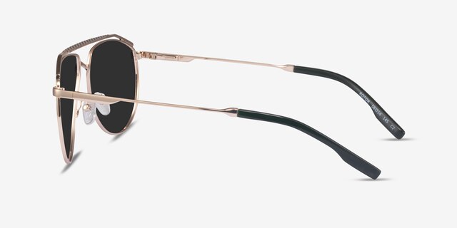 Rotor Green Gold MetalSunglass Frames from EyeBuyDirect, Side View