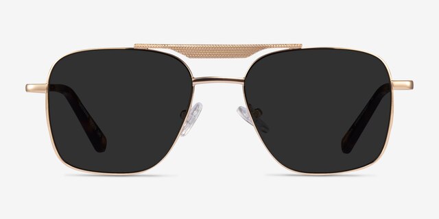 Eastman Gold MetalSunglass Frames from EyeBuyDirect, Front View