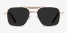 Eastman Gold MetalSunglass Frames from EyeBuyDirect, Front View