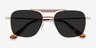 Eastman Gold MetalSunglass Frames from EyeBuyDirect, Closed View