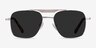 Eastman Silver MetalSunglass Frames from EyeBuyDirect, Front View