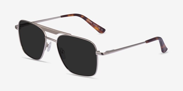 Eastman Silver MetalSunglass Frames from EyeBuyDirect, Angle View