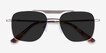 Eastman Silver MetalSunglass Frames from EyeBuyDirect, Closed View