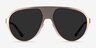 Radar Rose Gold MetalSunglass Frames from EyeBuyDirect, Front View